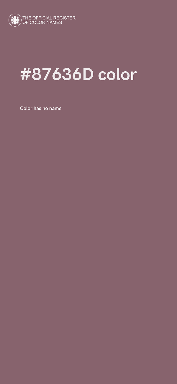 #87636D color image