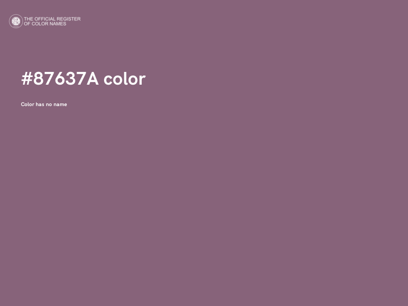 #87637A color image