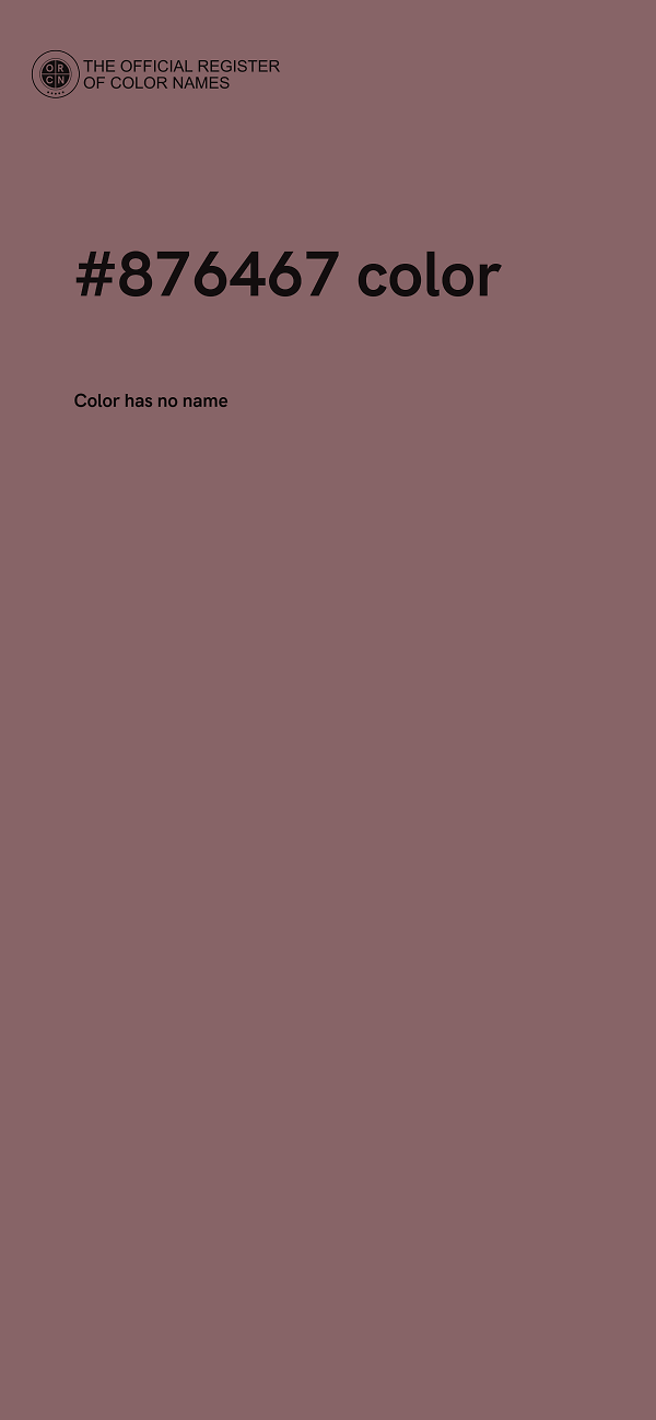 #876467 color image
