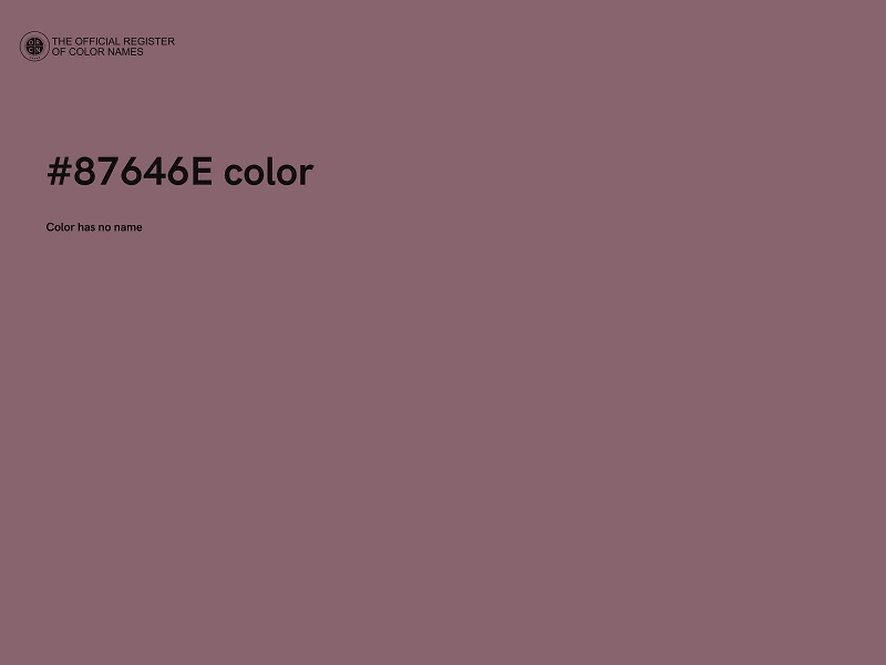 #87646E color image