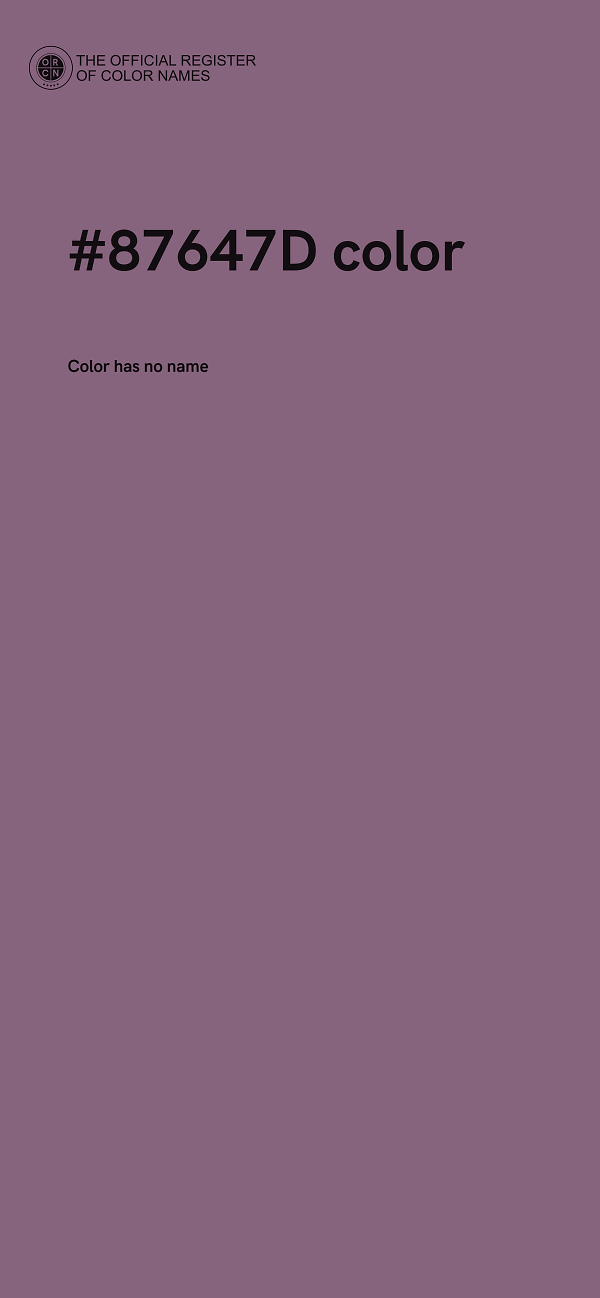 #87647D color image