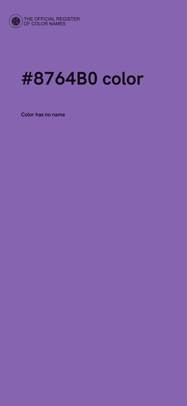#8764B0 color image