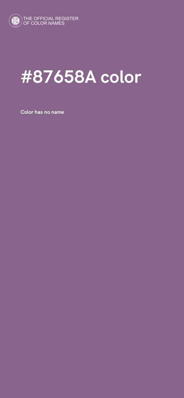 #87658A color image