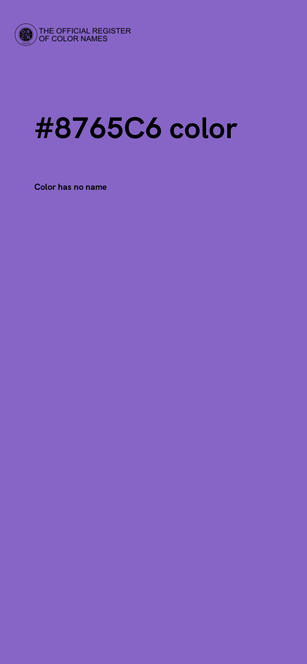 #8765C6 color image