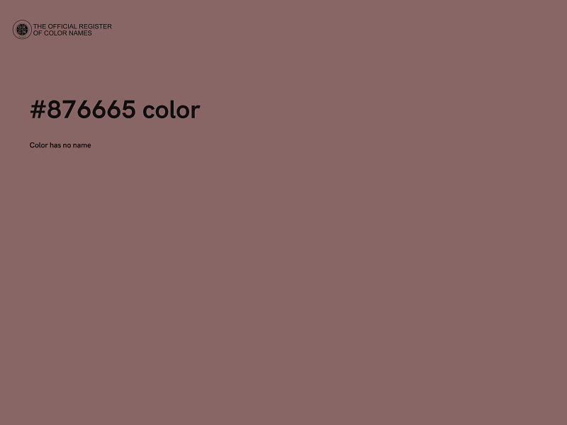 #876665 color image