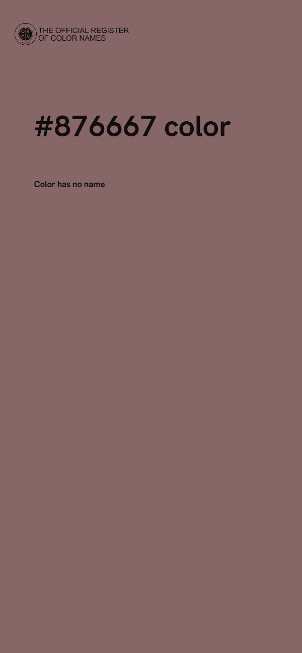 #876667 color image