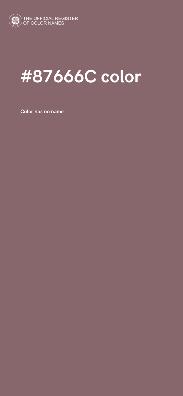 #87666C color image