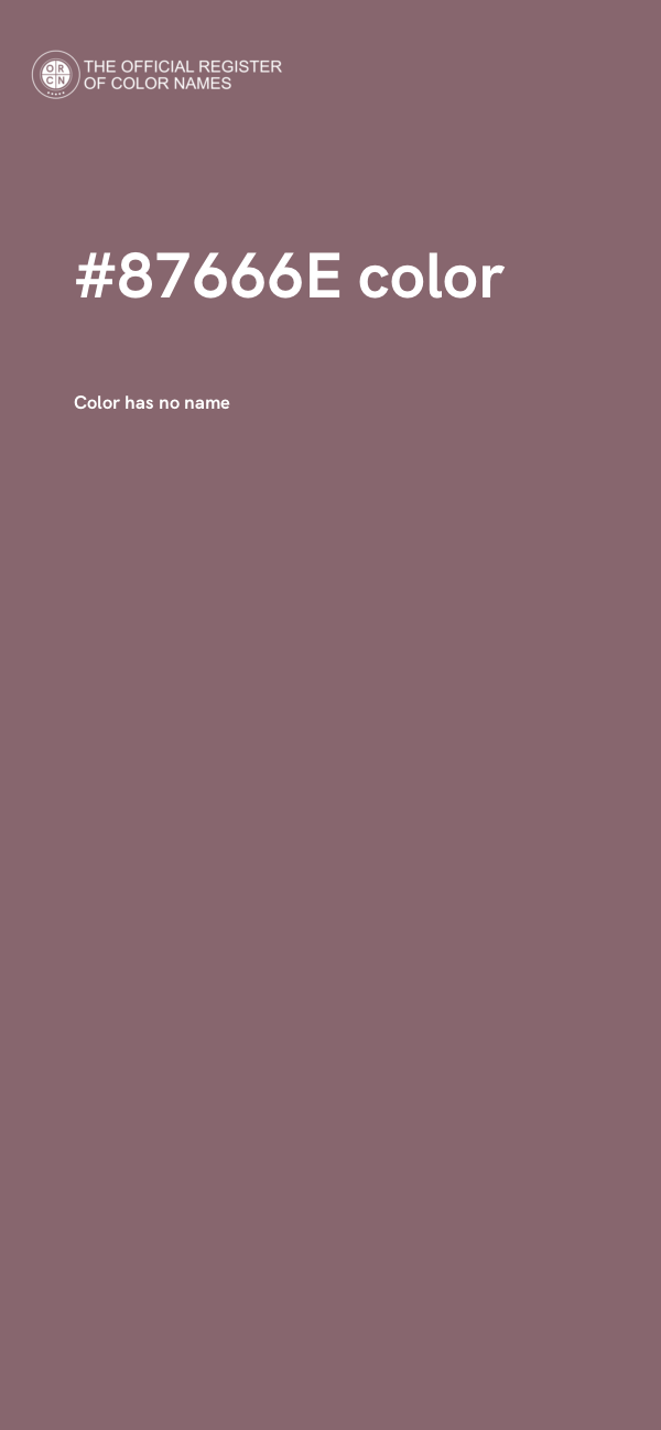 #87666E color image