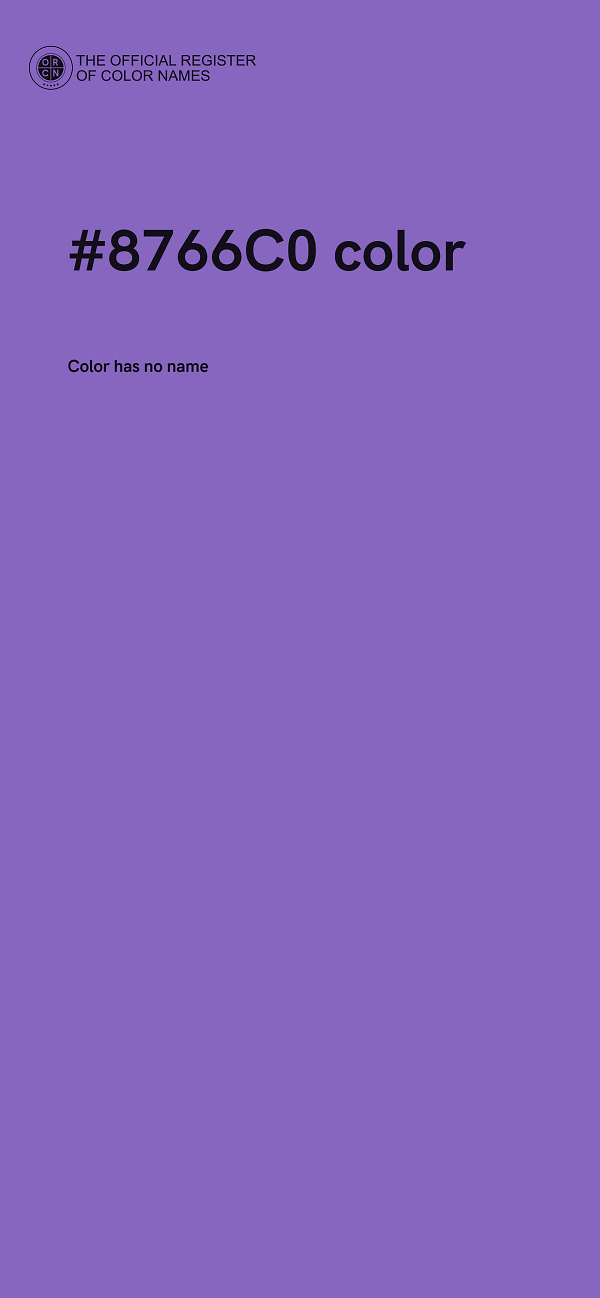 #8766C0 color image