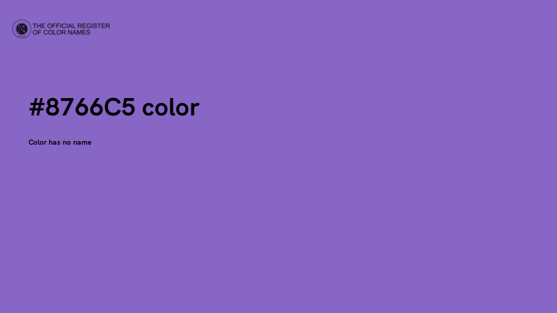 #8766C5 color image