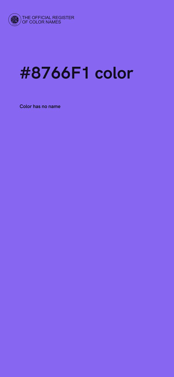 #8766F1 color image