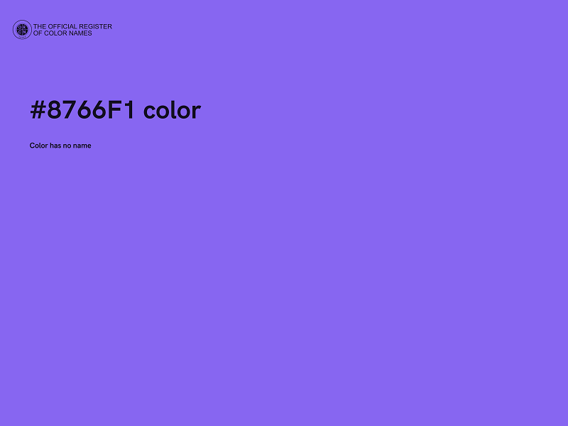 #8766F1 color image