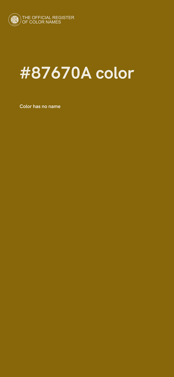 #87670A color image