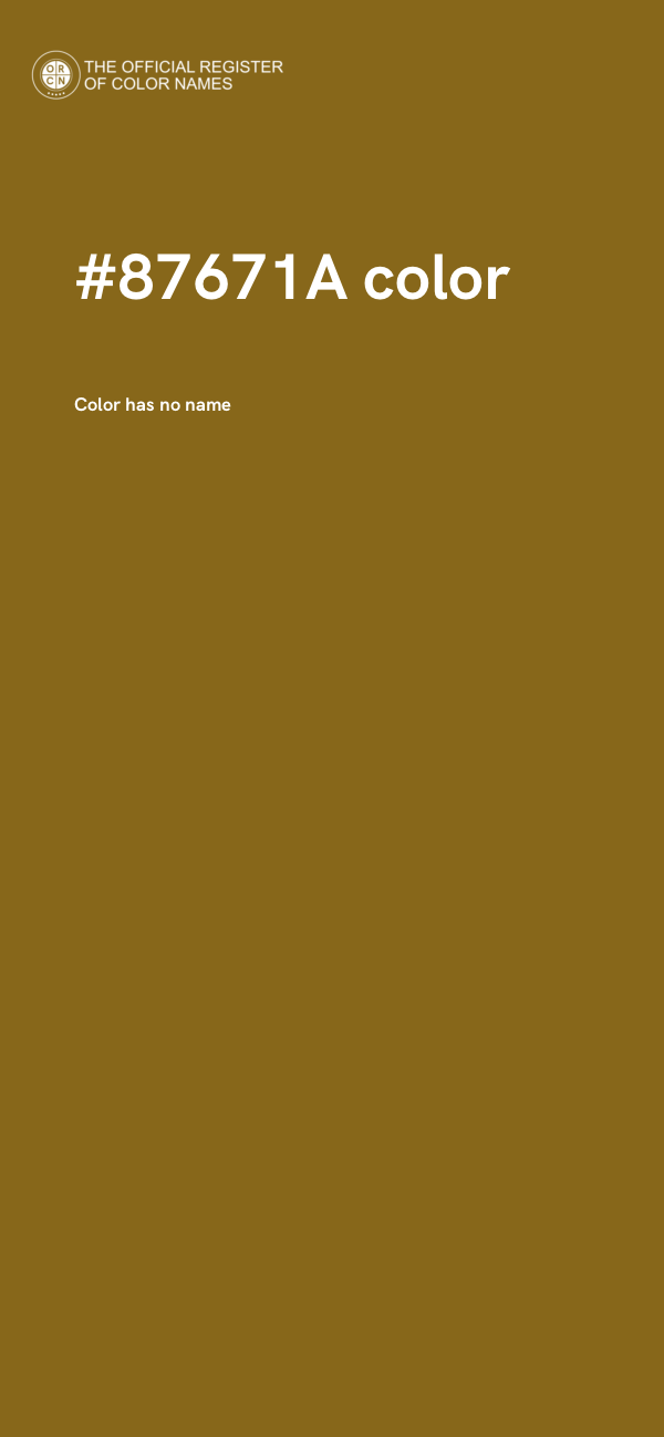 #87671A color image
