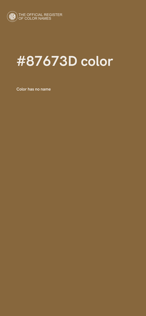 #87673D color image