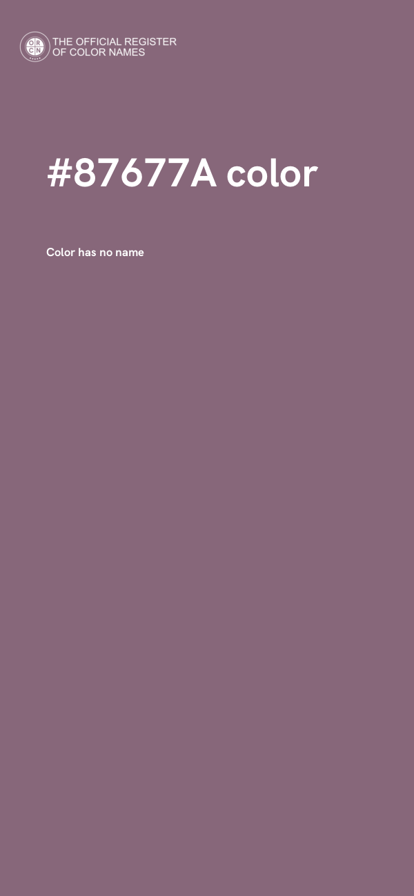 #87677A color image
