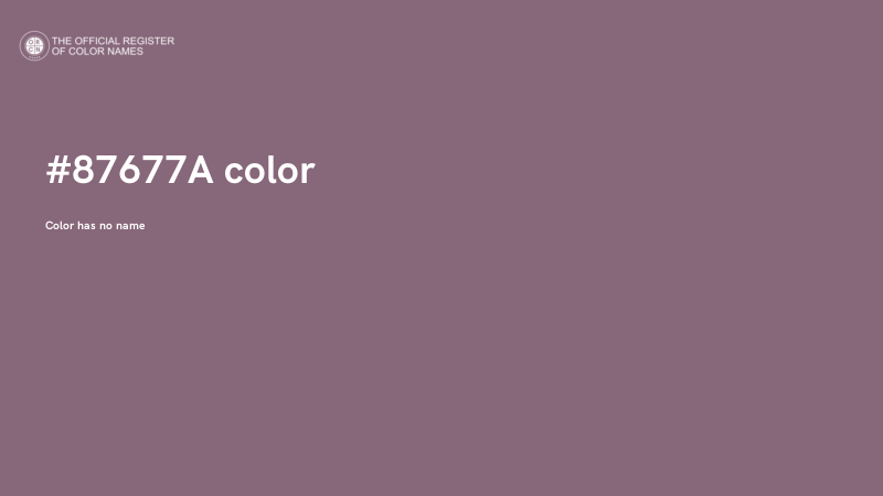 #87677A color image