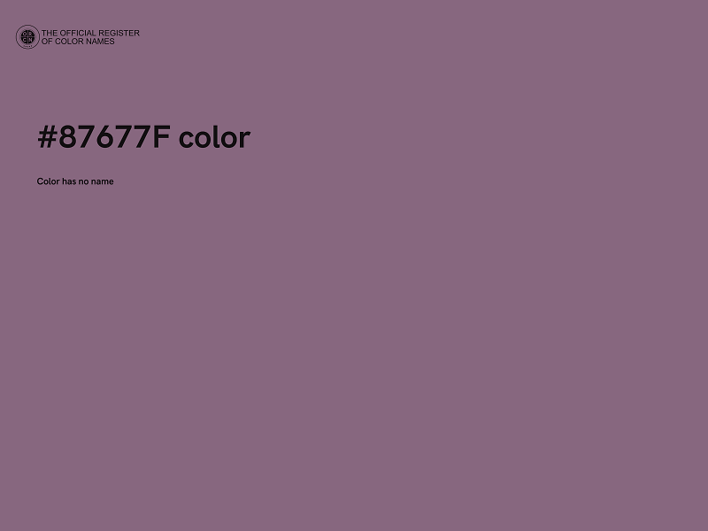 #87677F color image