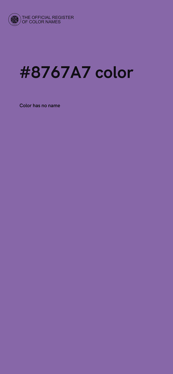#8767A7 color image
