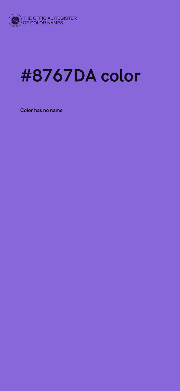 #8767DA color image