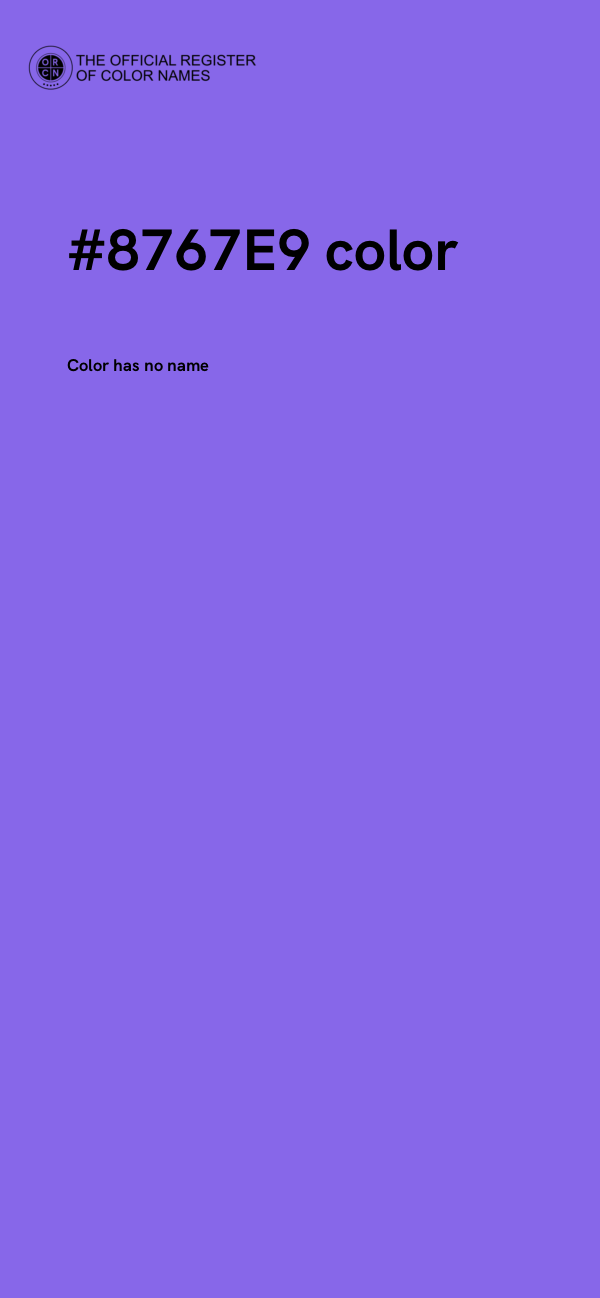 #8767E9 color image