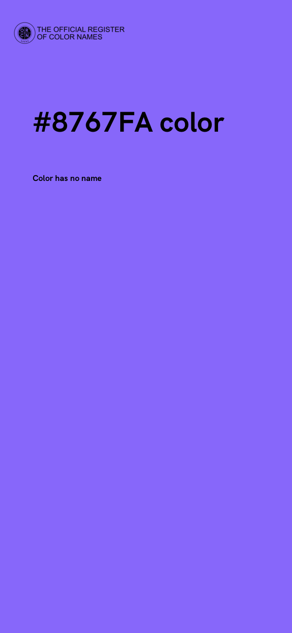 #8767FA color image
