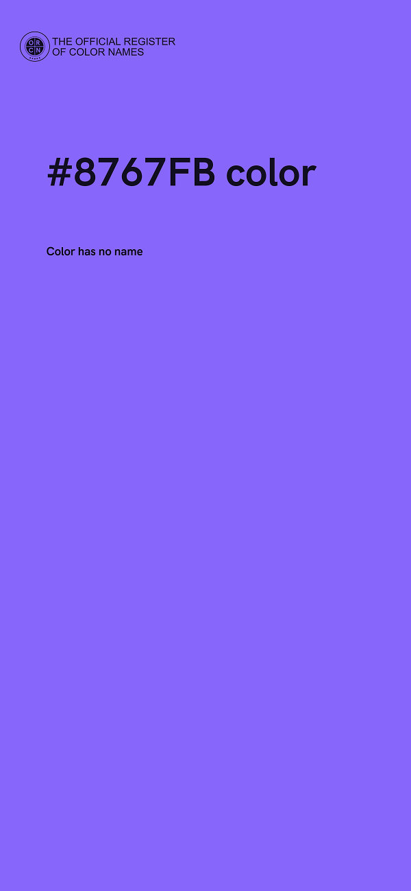 #8767FB color image
