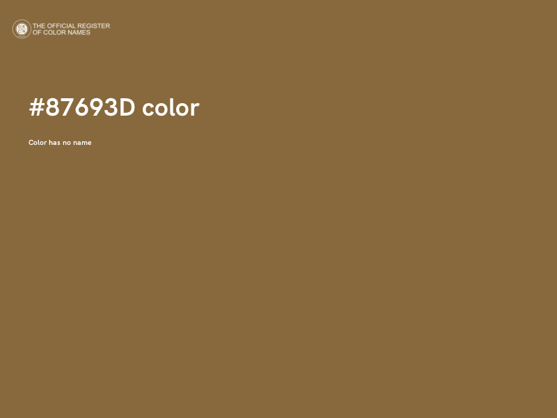#87693D color image