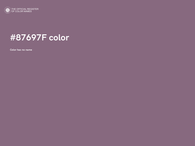 #87697F color image