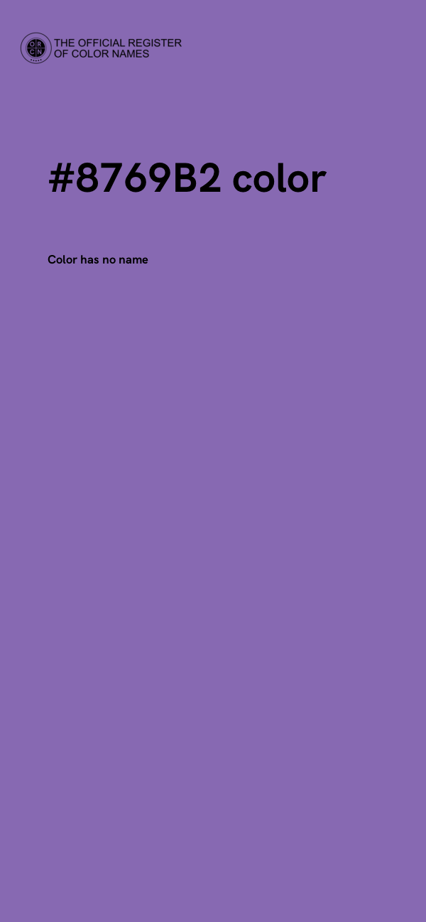 #8769B2 color image