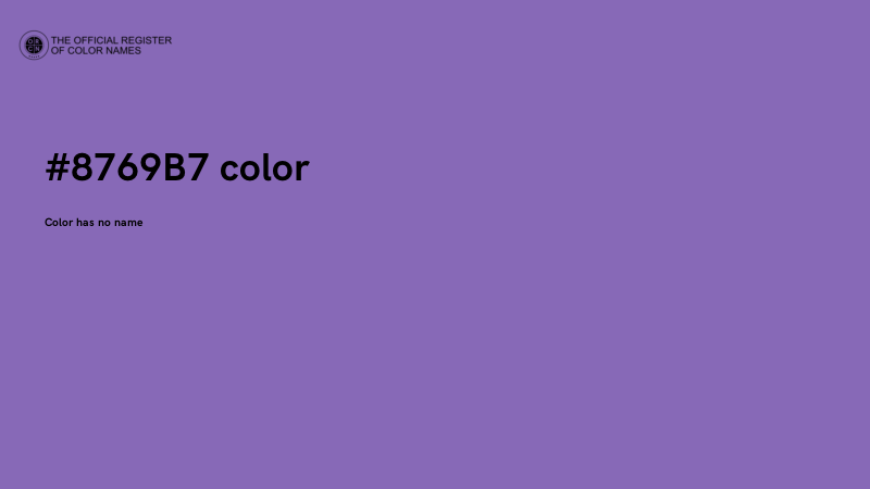 #8769B7 color image