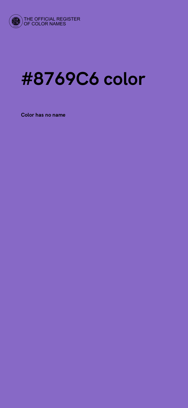#8769C6 color image
