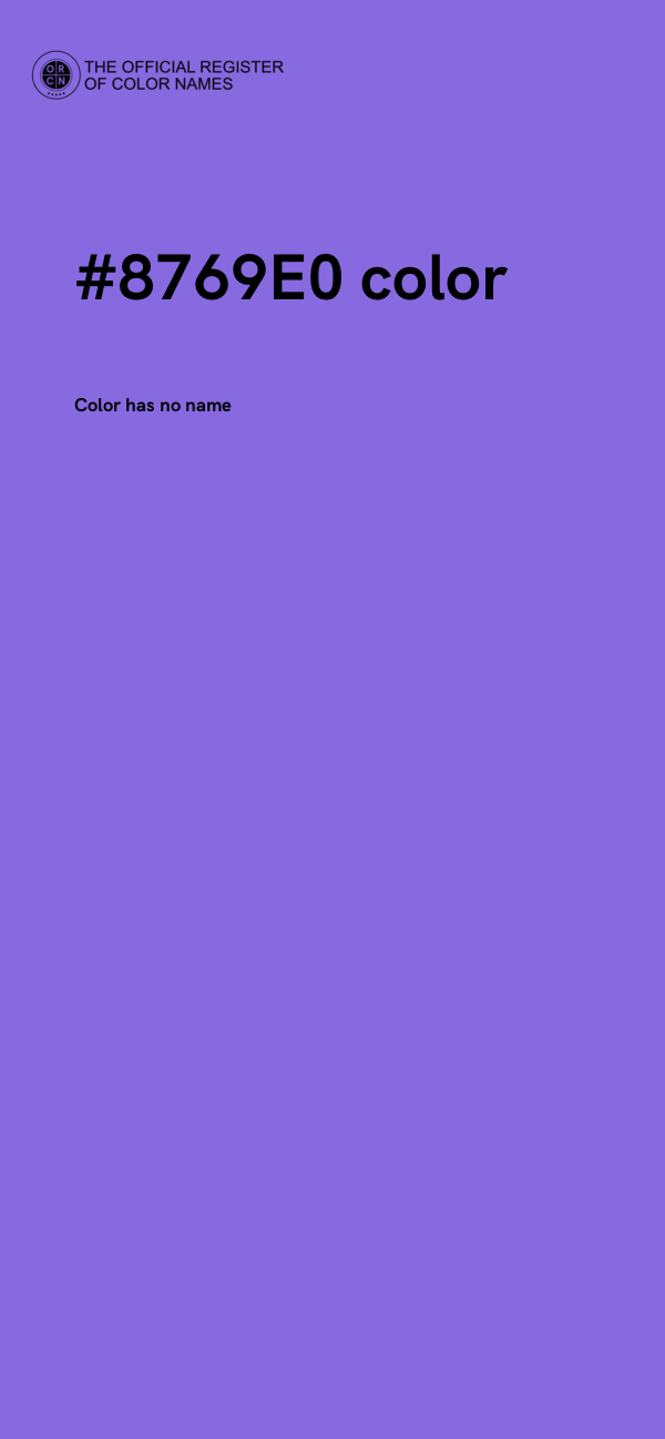#8769E0 color image