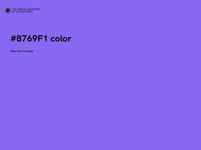 #8769F1 color image