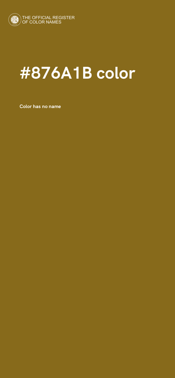 #876A1B color image