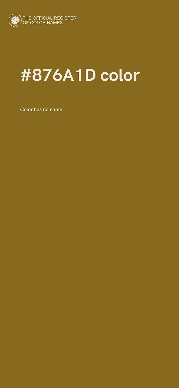#876A1D color image
