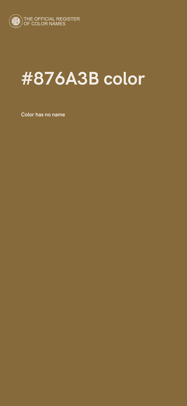 #876A3B color image