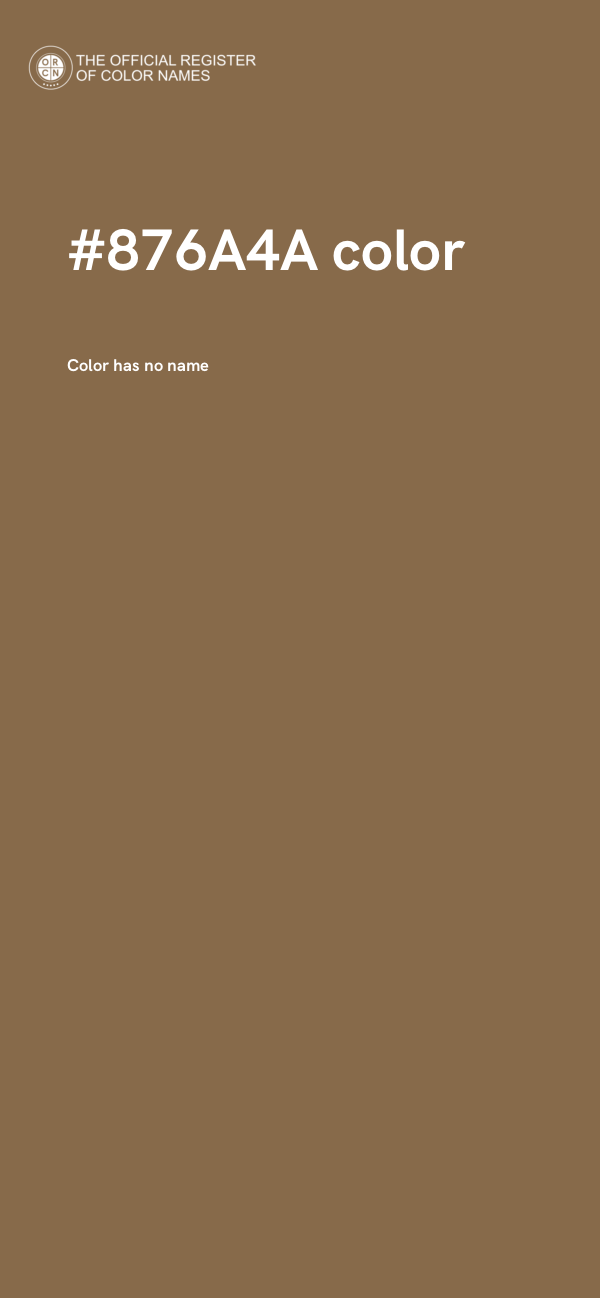 #876A4A color image