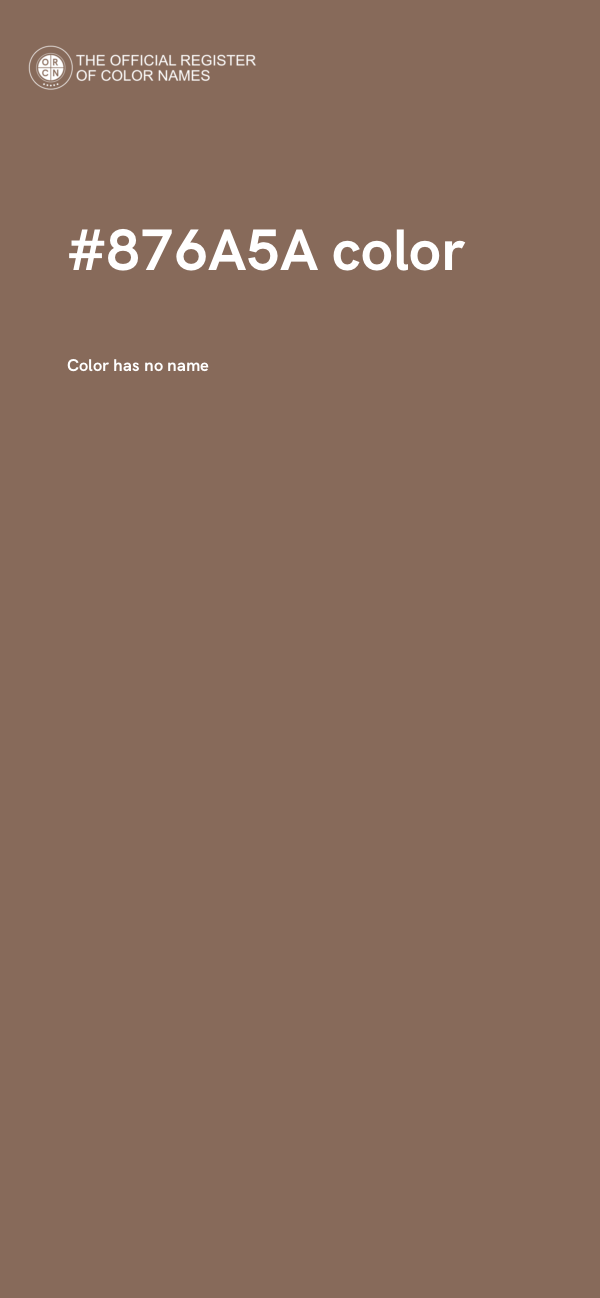 #876A5A color image