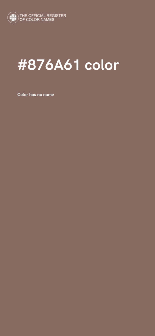 #876A61 color image
