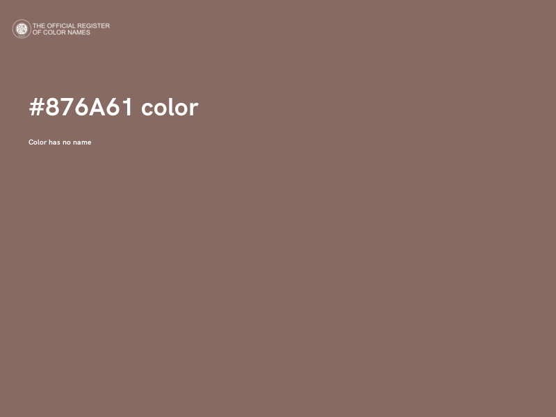 #876A61 color image