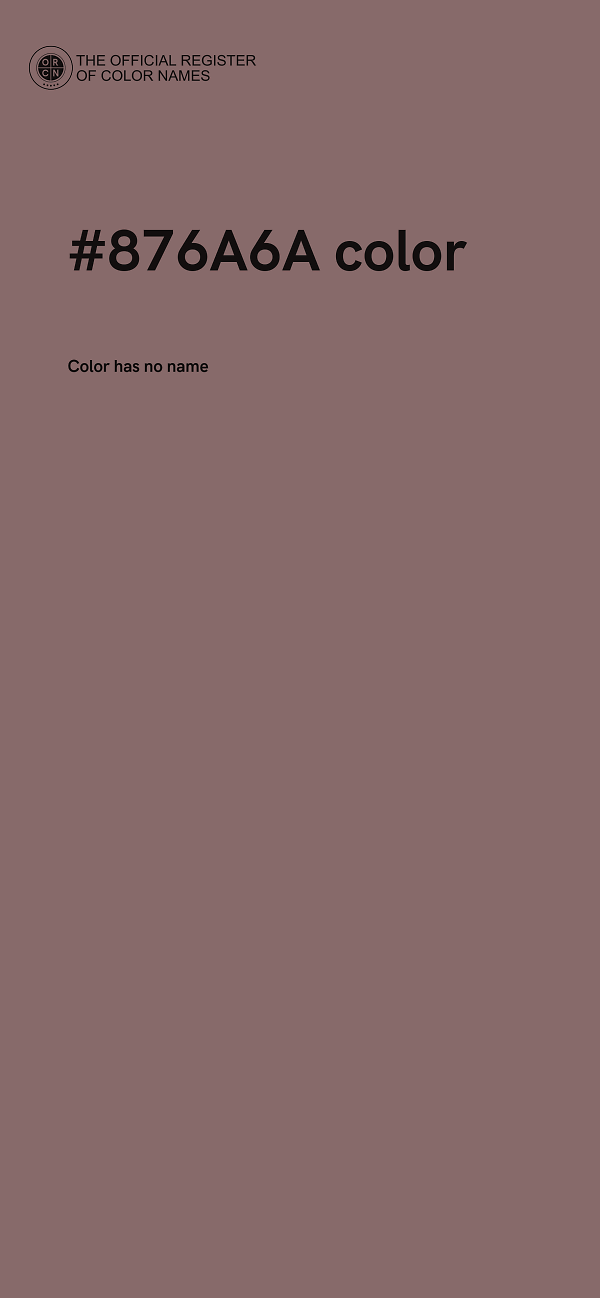 #876A6A color image