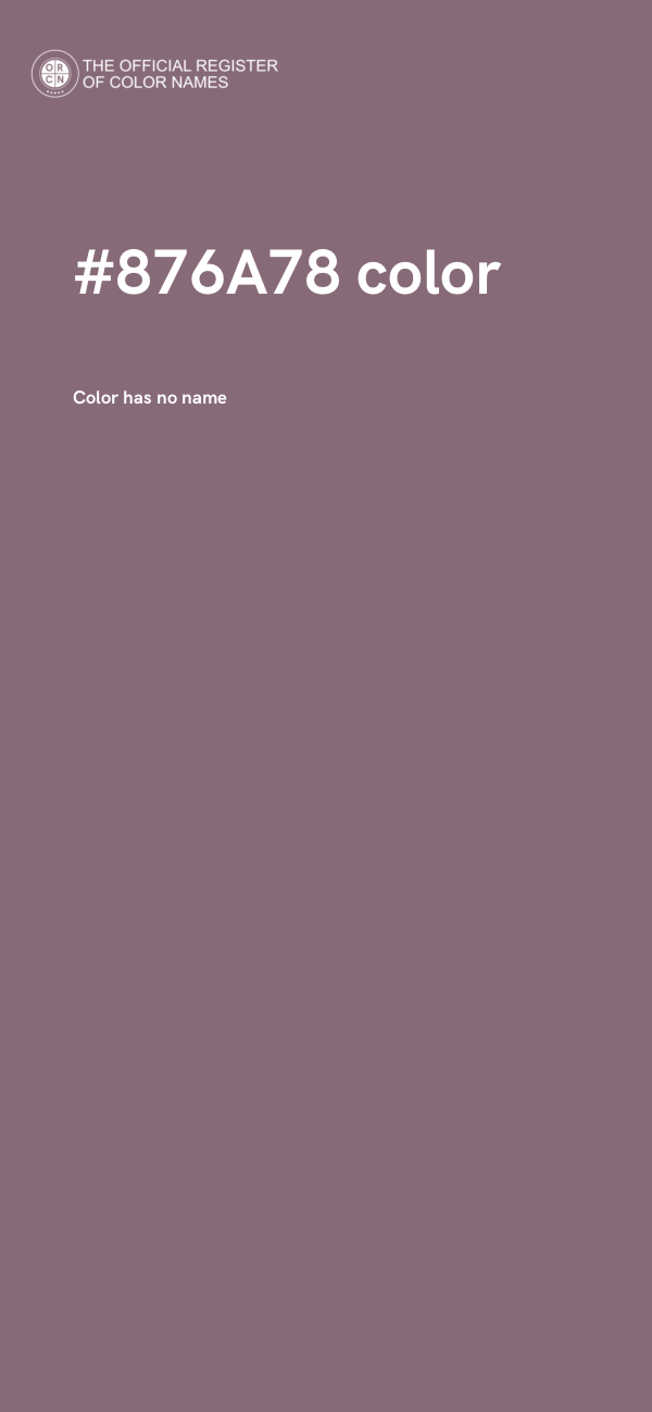 #876A78 color image