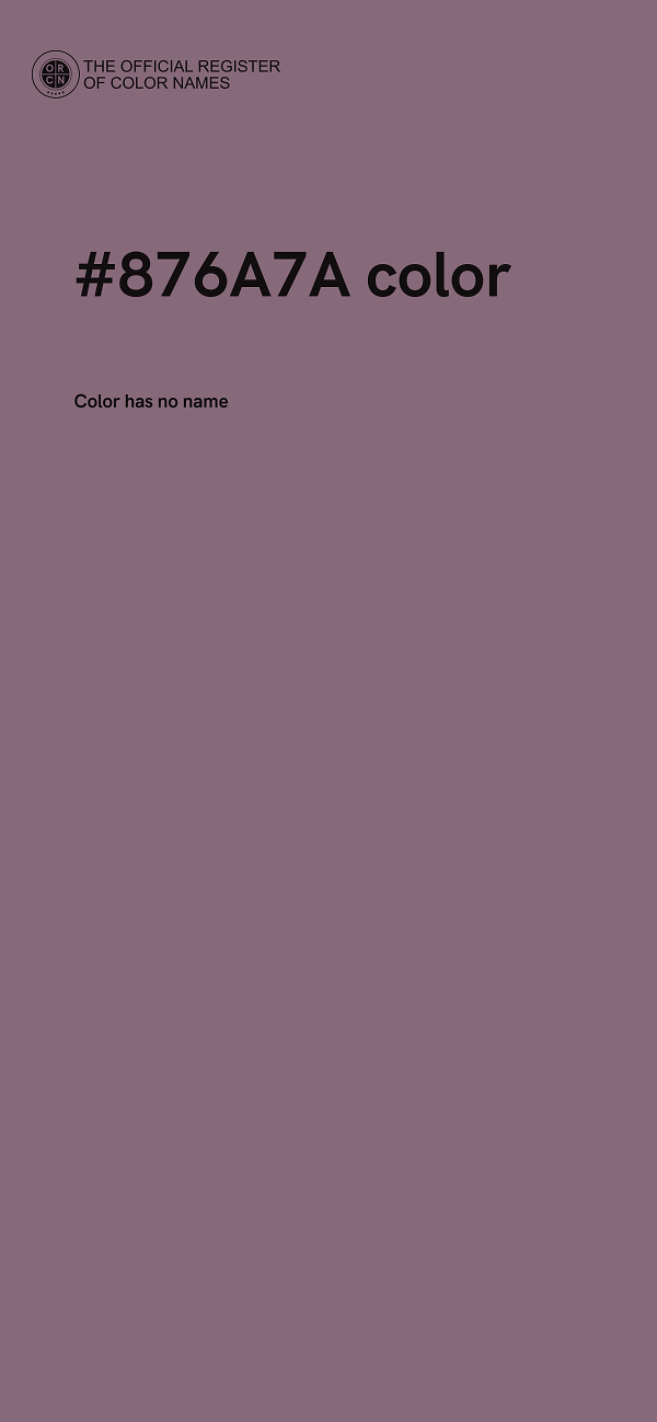 #876A7A color image