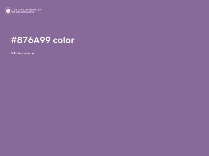 #876A99 color image