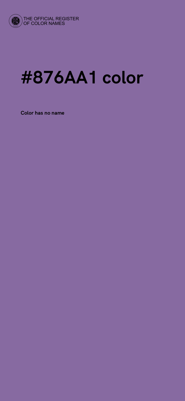 #876AA1 color image