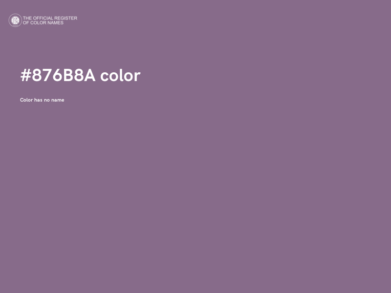 #876B8A color image