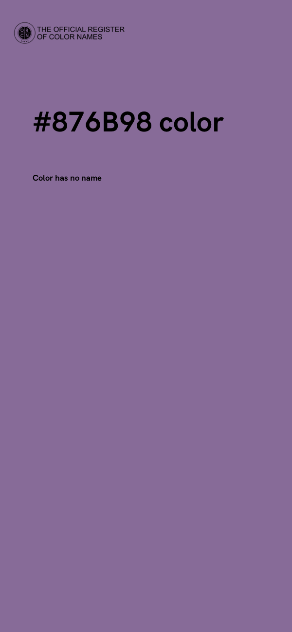 #876B98 color image