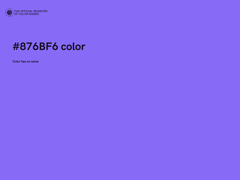 #876BF6 color image