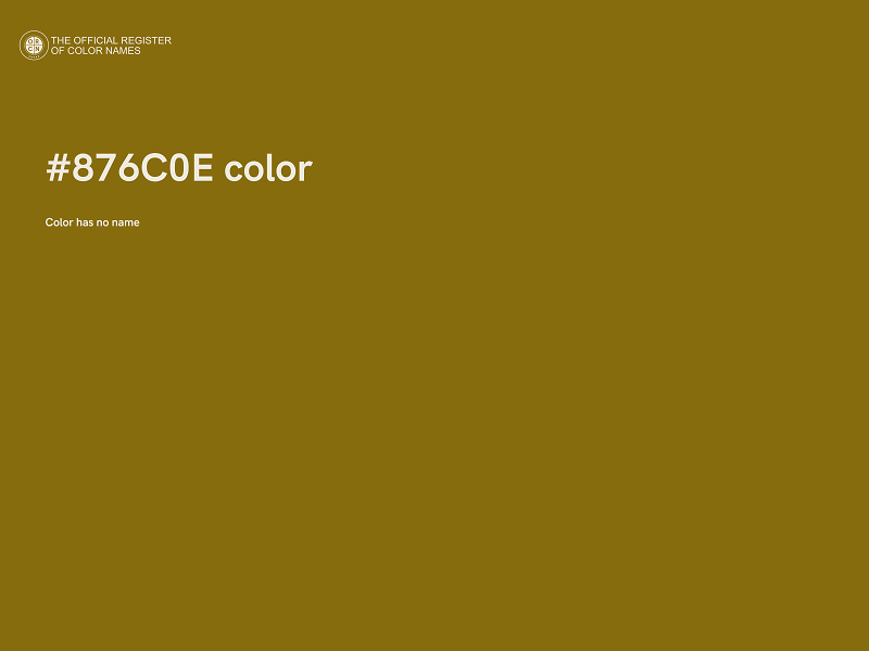 #876C0E color image